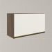 Armario Aereo Basc MDF 60 cm Kali 16337 Carvalho Toq Off White Cetim Nicioli
