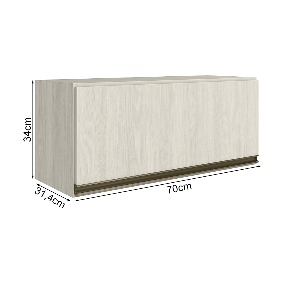 Armario Aereo Basc MDF 70 cm Kali 16339 Bianco Toq Bianco Toq Nicioli