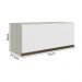 Armario Aereo Basc MDF 70 cm Kali 16339 Bianco Toq Branco Uv Nicioli