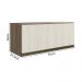 Armario Aereo Basc MDF 70 cm Kali 16339 Carvalho Toq Bianco Toq Nicioli