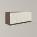 Armario Aereo Basc MDF 70 cm Kali 16339 Carvalho Toq Bianco Toq Nicioli