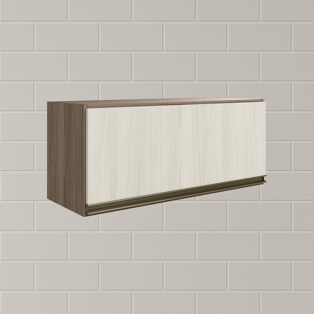 Armario Aereo Basc MDF 70 cm Kali 16339 Carvalho Toq Bianco Toq Nicioli