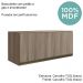 Armario Aereo Basc MDF 70 cm Kali 16339 Carvalho Toq Carvalho Toq Nicioli