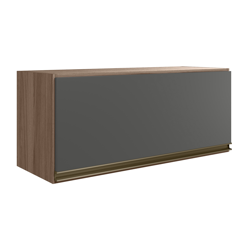 Armario Aereo Basc MDF 70 cm Kali 16339 Carvalho Toq Chumbo Nicioli