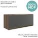 Armario Aereo Basc MDF 70 cm Kali 16339 Carvalho Toq Chumbo Nicioli