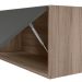 Armario Aereo Basc MDF 70 cm Kali 16339 Carvalho Toq Chumbo Nicioli