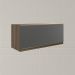 Armario Aereo Basc MDF 70 cm Kali 16339 Carvalho Toq Chumbo Nicioli
