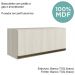Armario Aereo Basc MDF 80 cm Kali 16341 Bianco Toq Bianco Toq Nicioli
