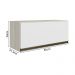 Armario Aereo Basc MDF 80 cm Kali 16341 Bianco Toq Branco Uv Nicioli