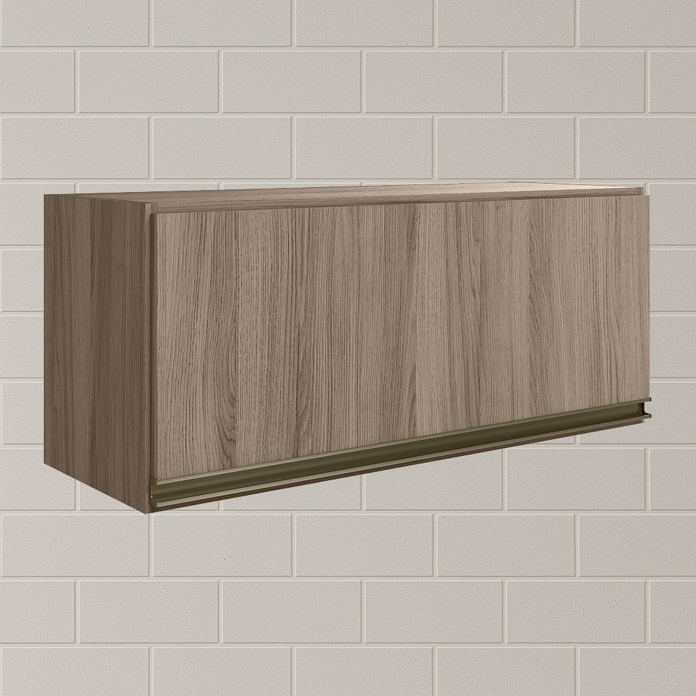 Armario Aereo Basc MDF 80 cm Kali 16341 Carvalho Toq Carvalho Toq Nicioli