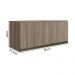 Armario Aereo Basc MDF 80 cm Kali 16341 Carvalho Toq Carvalho Toq Nicioli