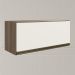 Armario Aereo Basc MDF 80 cm Kali 16341 Carvalho Toq Off White Cetim Nicioli