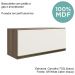 Armario Aereo Basc MDF 80 cm Kali 16341 Carvalho Toq Off White Cetim Nicioli