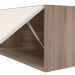 Armario Aereo Basc MDF 80 cm Kali 16341 Carvalho Toq Off White Cetim Nicioli