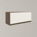 Armario Aereo Basc MDF 80 cm Kali 16341 Carvalho Toq Off White Cetim Nicioli
