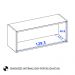 Armario Aereo Basculante 80 cm 16978 Freijo Off White Cristal Nicioli