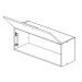 Armario Aereo Basculante 80 cm 16978 Freijo Off White Cristal Nicioli