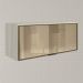 Armario Aereo Basculante Vidro MDF 80 cm Kali 1634161 Bianco Toq Nicioli