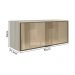 Armario Aereo Basculante Vidro MDF 80 cm Kali 1634161 Bianco Toq Nicioli