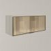 Armario Aereo Basculante Vidro MDF 80 cm Kali 1634161 Bianco Toq Nicioli