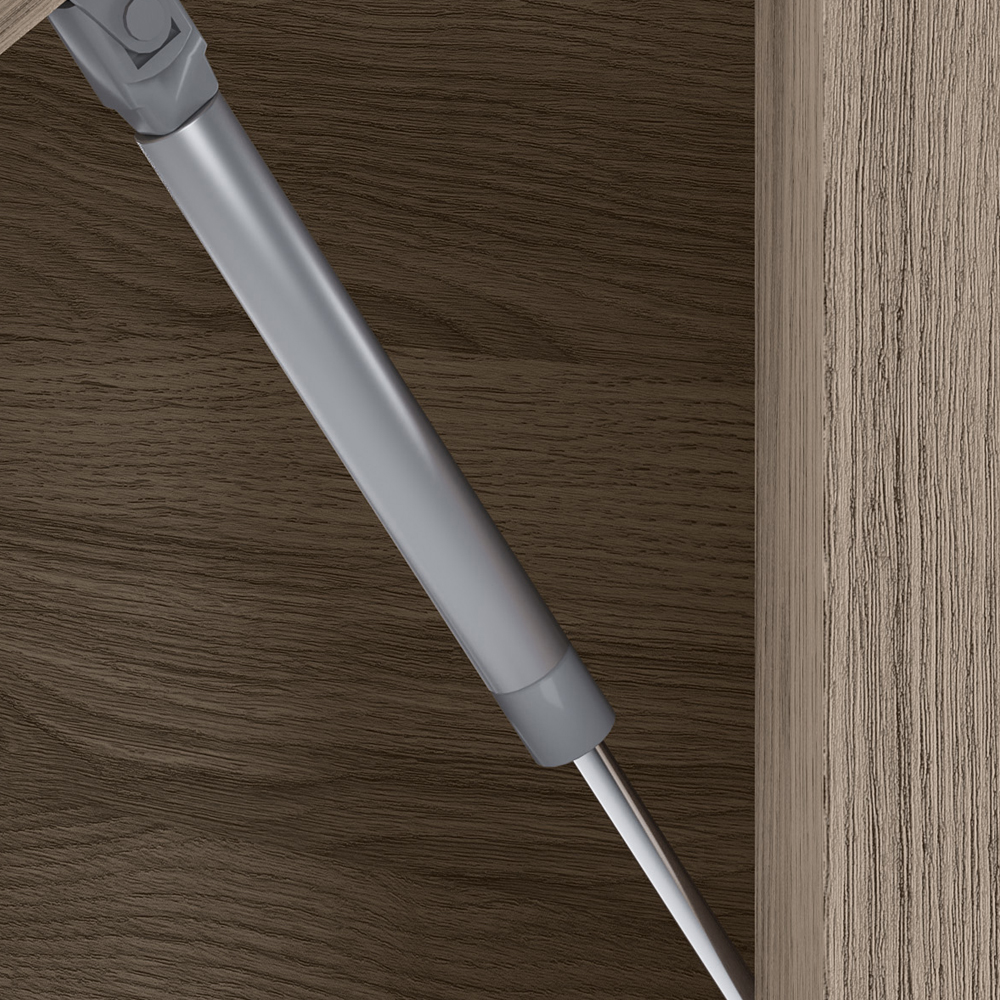 Armario Aereo Basculante Vidro MDF 80 cm Kali 1634161 Carvalho Toq Nicioli