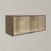 Armario Aereo Basculante Vidro MDF 80 cm Kali 1634161 Carvalho Toq Nicioli