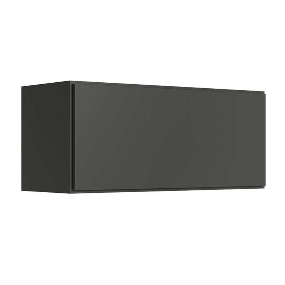 Armario Aereo Cozinha Acacia 80cm com 1 Porta Basculante Chumbo