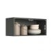 Armario Aereo Cozinha Acacia 80cm com 1 Porta Basculante Chumbo