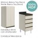 Armario Aereo E Balcao 1P 4G 40cm MDF Kali Bianco Toq Bianco Toq Nicioli