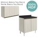 Armario Aereo E Balcao MDF 60cm Kali Bianco Toq Bianco Toq Nicioli