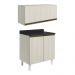 Armario Aereo E Balcao MDF 70cm Kali Bianco Toq Bianco Toq Nicioli