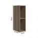 Armario Aereo Nicho MDF 20 cm Kali 12199 Carvalho Toq Nicioli