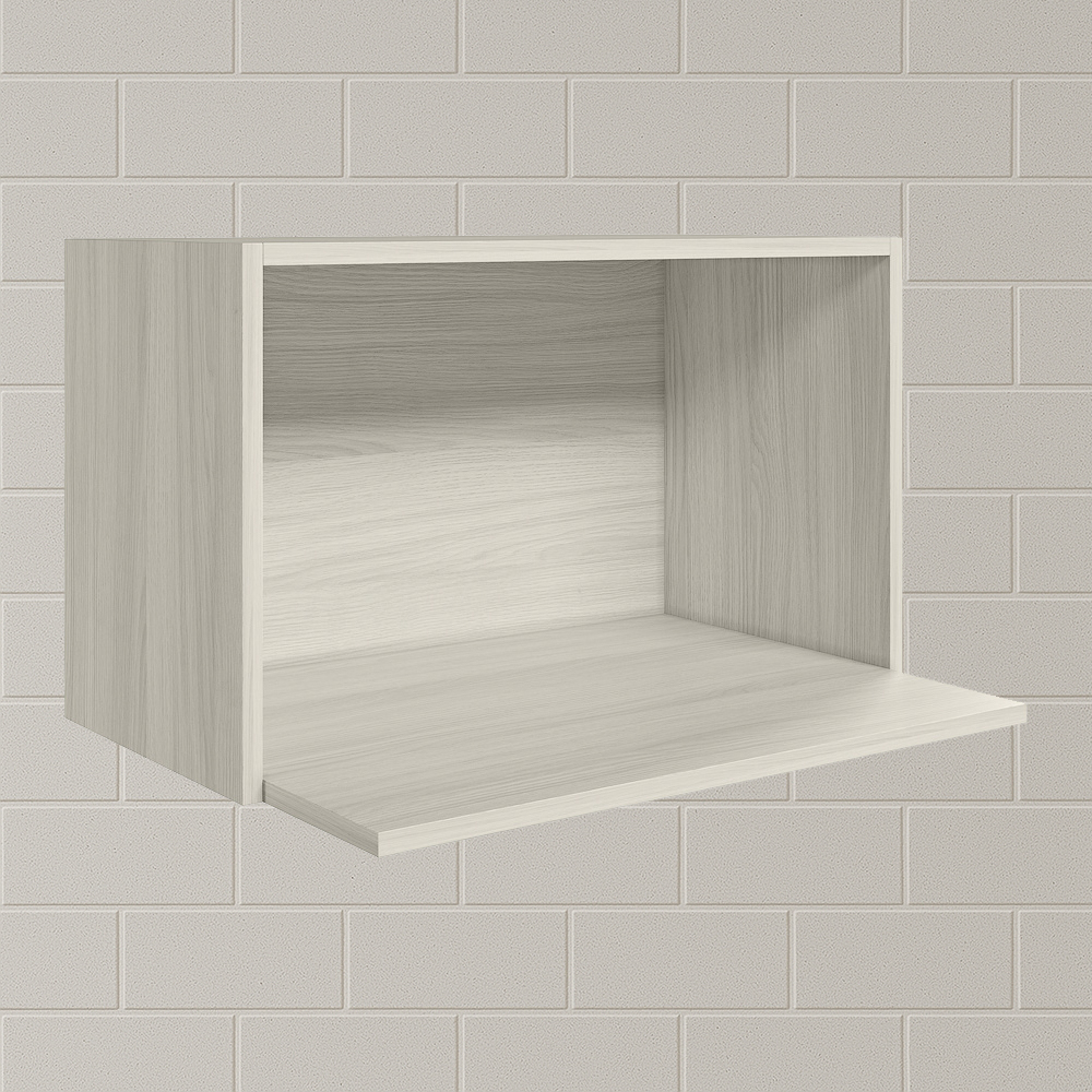 Armario Aereo Porta Microondas MDF 60 cm Kali 15214 Bianco Toq Nicioli