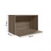 Armario Aereo Porta Microondas MDF 60 cm Kali 15214 Carvalho Toq Nicioli