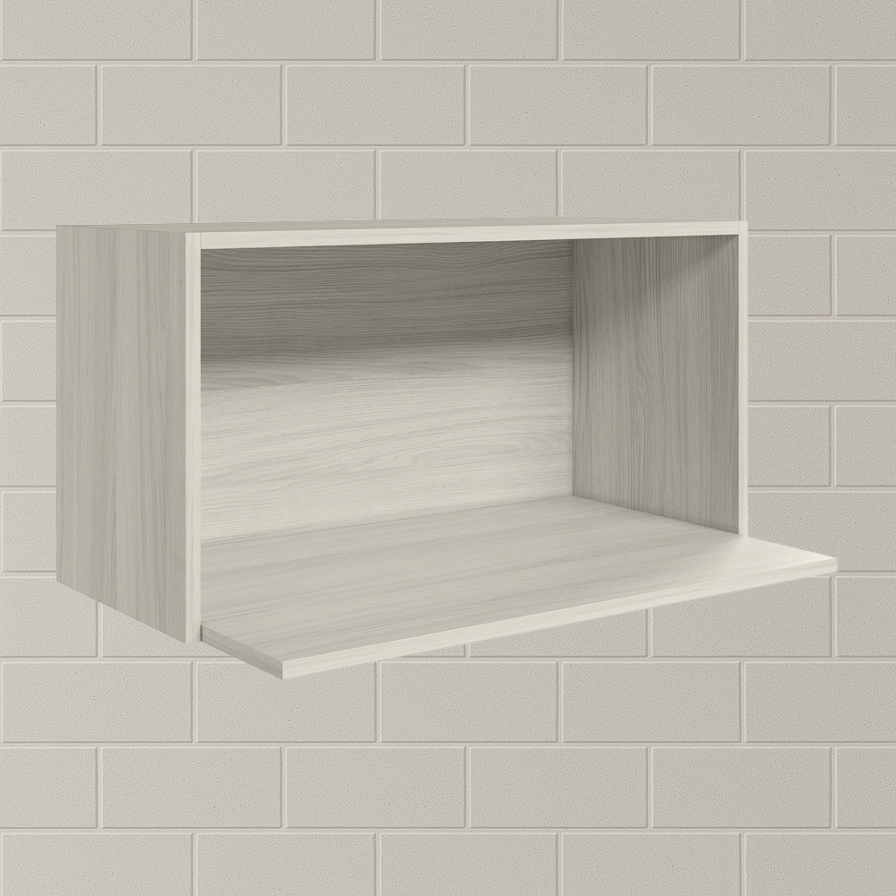 Armario Aereo Porta Microondas MDF 70 cm Kali 15219 Bianco Toq Nicioli