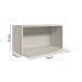 Armario Aereo Porta Microondas MDF 70 cm Kali 15219 Bianco Toq Nicioli