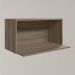 Armario Aereo Porta Microondas MDF 70 cm Kali 15219 Carvalho Toq Nicioli