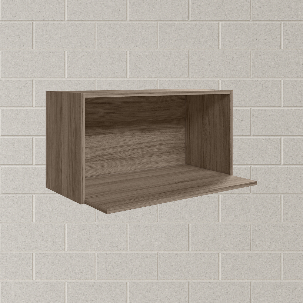 Armario Aereo Porta Microondas MDF 70 cm Kali 15219 Carvalho Toq Nicioli