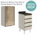 Armario Aereo Vidro Balcao 4G 40 cm MDF Kali Bianco Toq Bianco Toq Nicioli