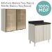 Armario Aereo Vidro Balcao 80 cm MDF Kali Bianco Toq Bianco Toq Nicioli