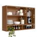 Armario Aereo de Cozinha Compacto Acacia 120cm com 3 Portas Ipe/Fendy