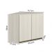 Armario Canto Obliquo 2P MDF 75cm Kali 12209 Bianco Toq Bianco Toq Nicioli