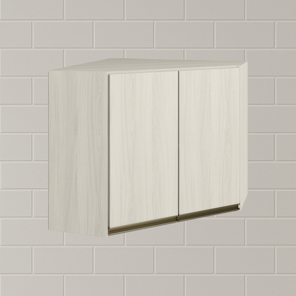 Armario Canto Obliquo 2P MDF 75cm Kali 12209 Bianco Toq Bianco Toq Nicioli