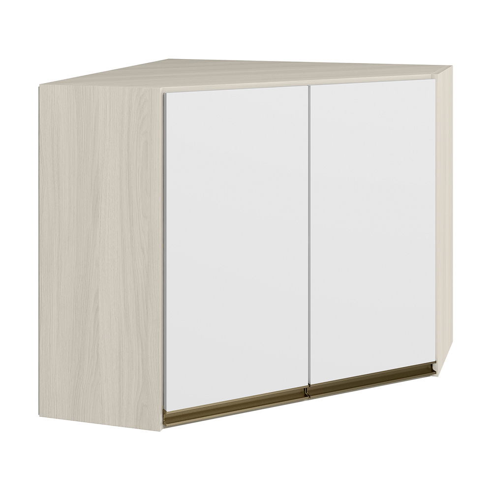 Armario Canto Obliquo 2P MDF 75cm Kali 12209 Bianco Toq Branco Uv Nicioli