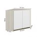 Armario Canto Obliquo 2P MDF 75cm Kali 12209 Bianco Toq Branco Uv Nicioli