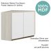 Armario Canto Obliquo 2P MDF 75cm Kali 12209 Bianco Toq Branco Uv Nicioli