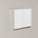 Armario Canto Obliquo 2P MDF 75cm Kali 12209 Bianco Toq Branco Uv Nicioli