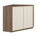 Armario Canto Obliquo 2P MDF 75cm Kali 12209 Carvalho Toq Bianco Toq Nicioli