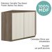 Armario Canto Obliquo 2P MDF 75cm Kali 12209 Carvalho Toq Bianco Toq Nicioli
