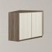 Armario Canto Obliquo 2P MDF 75cm Kali 12209 Carvalho Toq Bianco Toq Nicioli